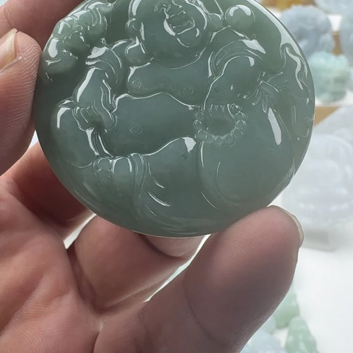 翡翠未镶嵌颈饰天然缅甸A货翡翠