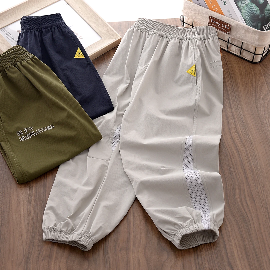 BF25XK01胖男童速干裤夏季新品加肥加大中大童轻薄透气户外长裤