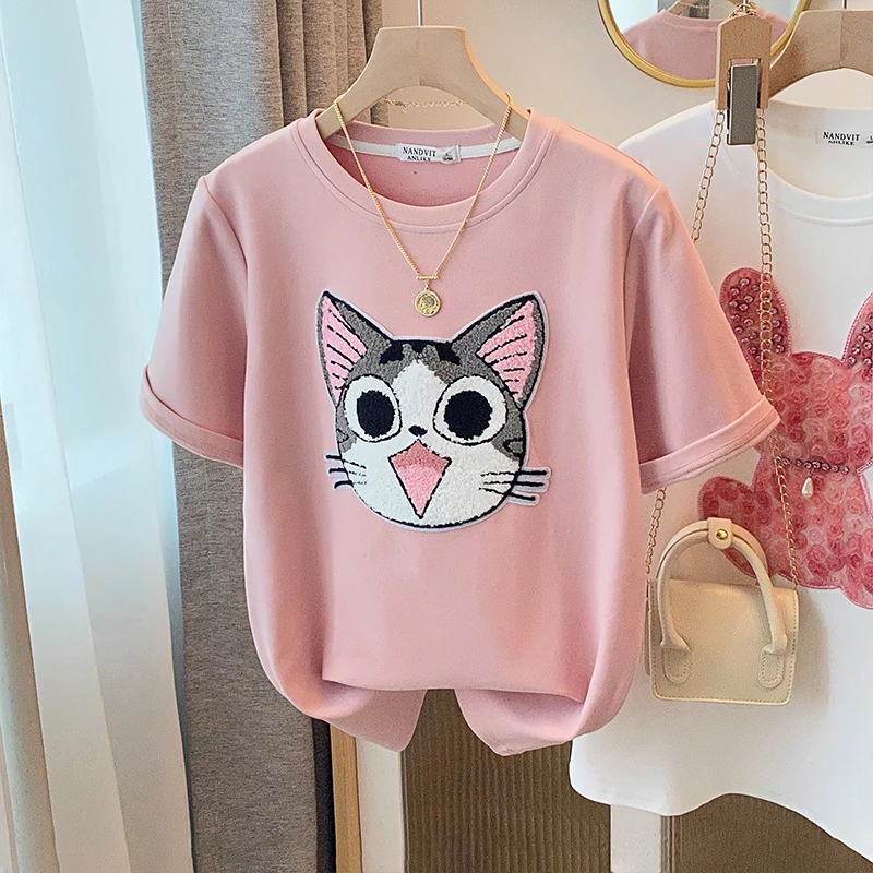 欧货白色磨毛加厚打底衫女秋冬内搭宽松圆领休闲减龄长袖t恤ins