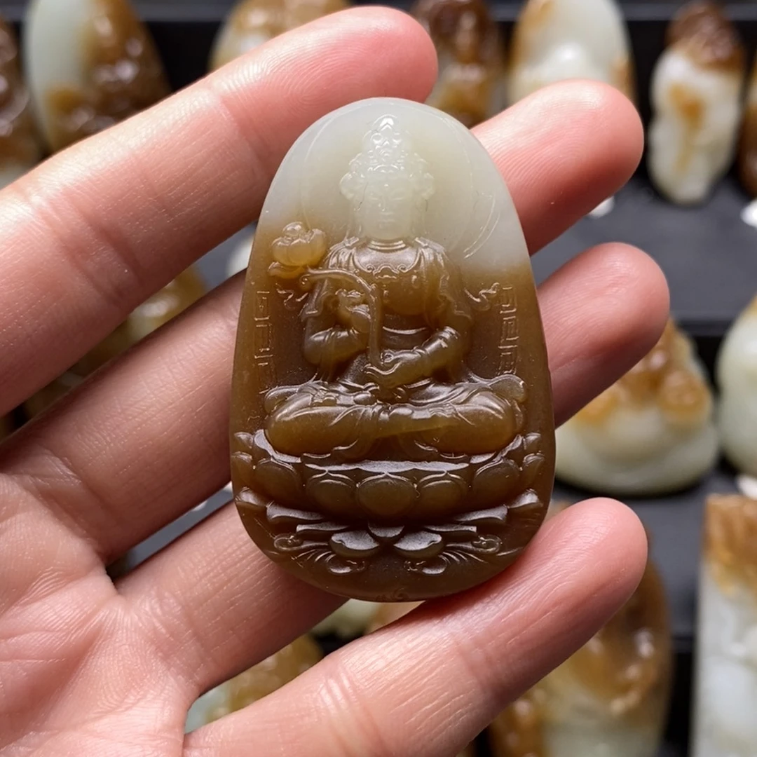 和田玉吊坠(不含链)未镶嵌