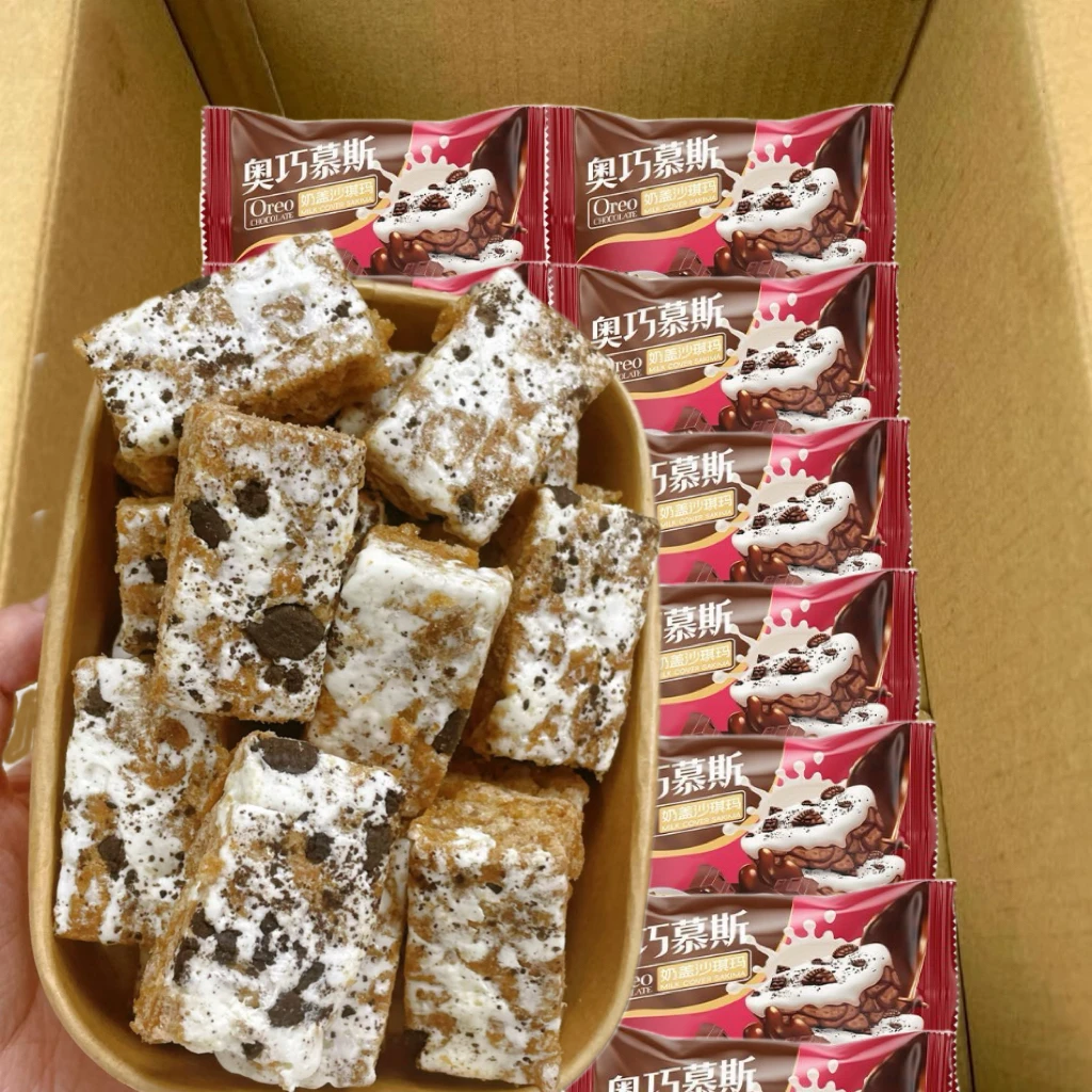 【抢1箱】奥巧慕斯奶盖沙琪玛巧克力浓郁松软美味零食整箱独立包装