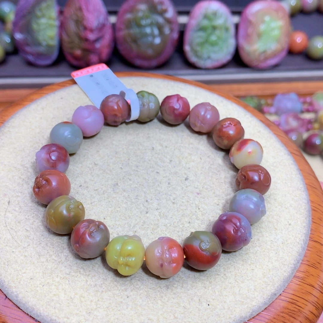 玛瑙手链未镶嵌盐源