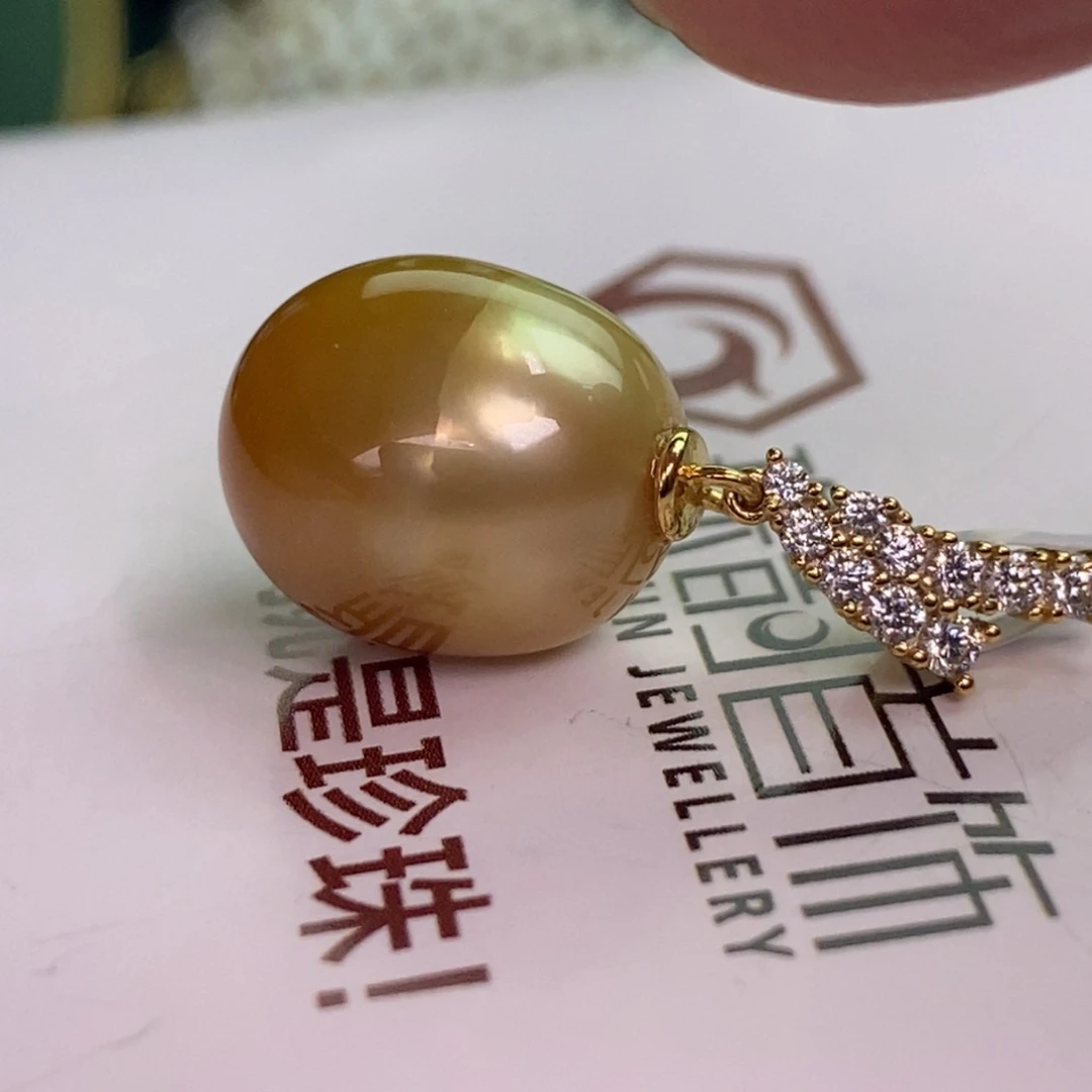 颈饰银S925镶嵌海水珍珠