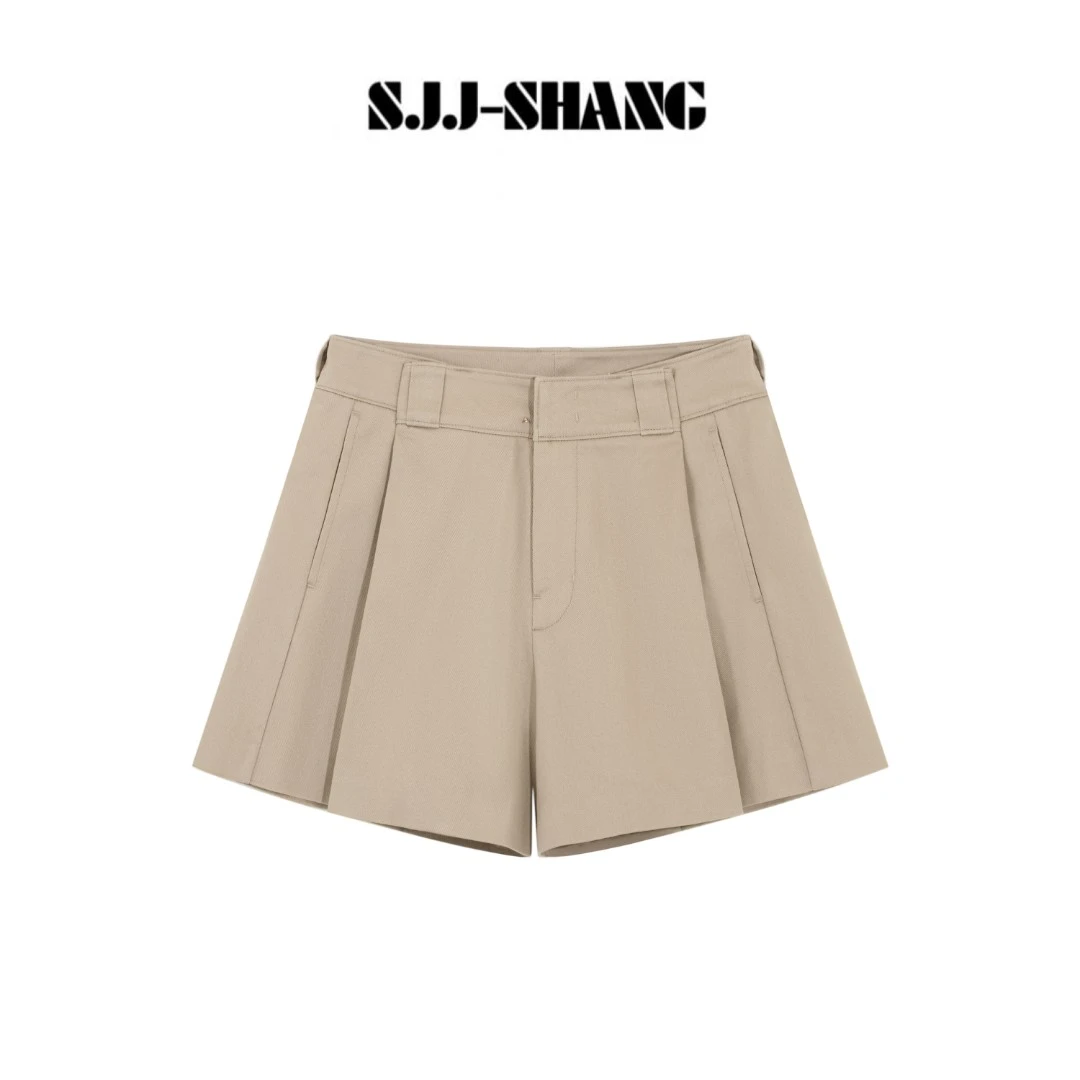 SJJ-SHANG【大王短裤】25ss新品满分棉斜纹布百搭时尚短裤q134609p