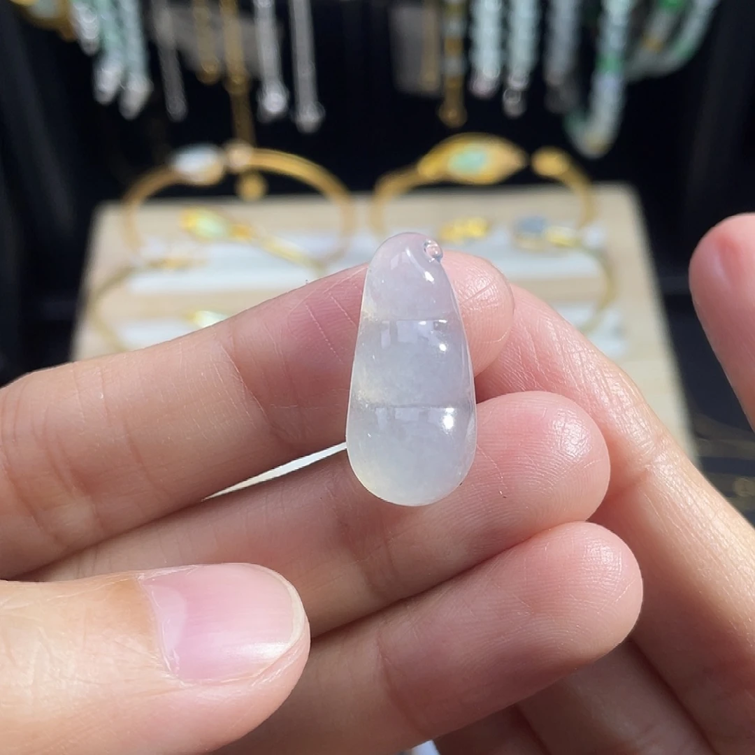 翡翠裸石翡翠冰种福豆裸石