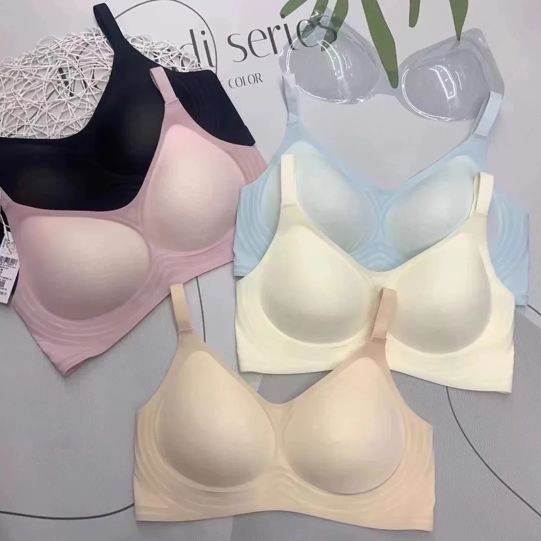 【A124】大胸显小内衣女防下垂收副乳全罩杯文胸透气无痕全吸可机洗