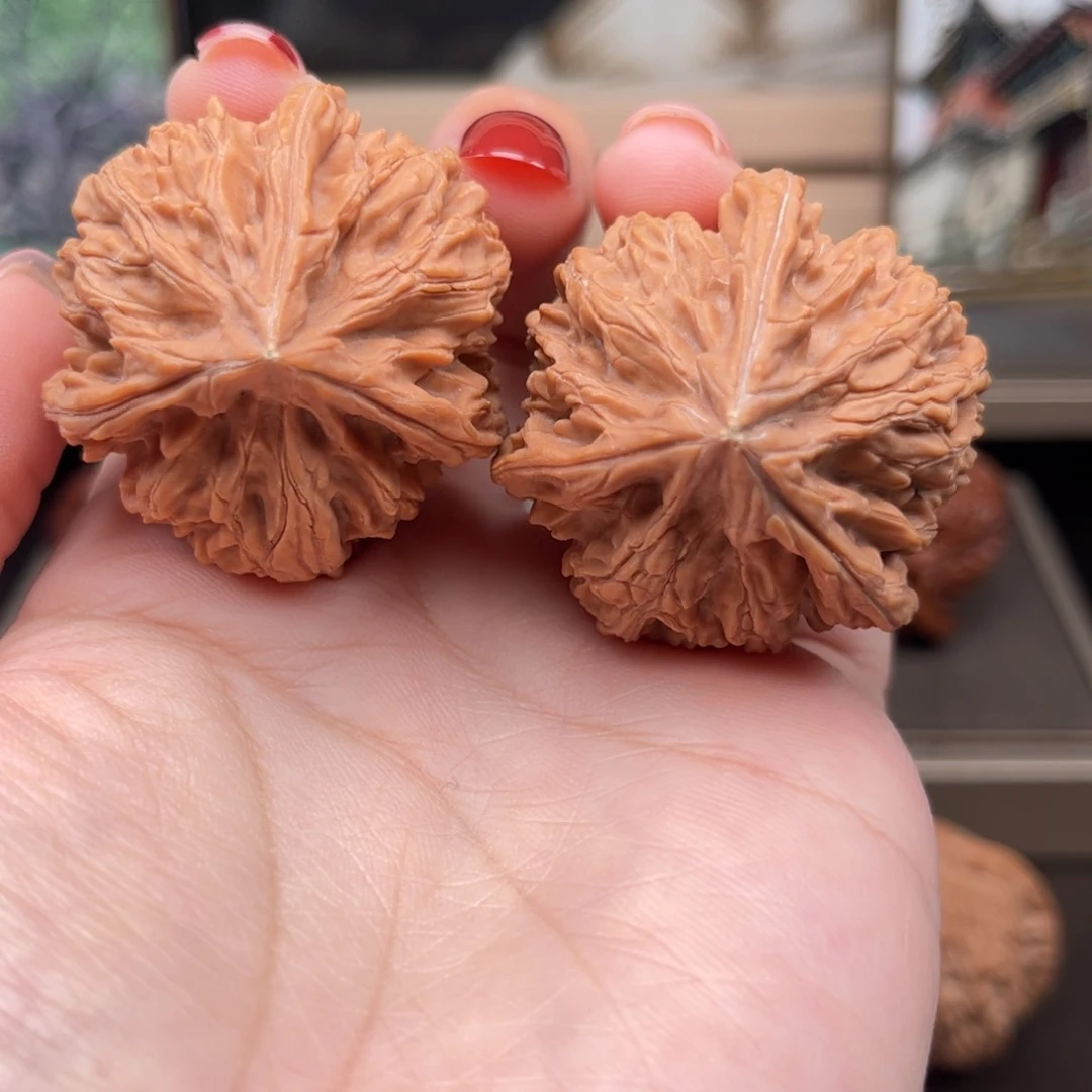 桃核把件盘山三棱全品