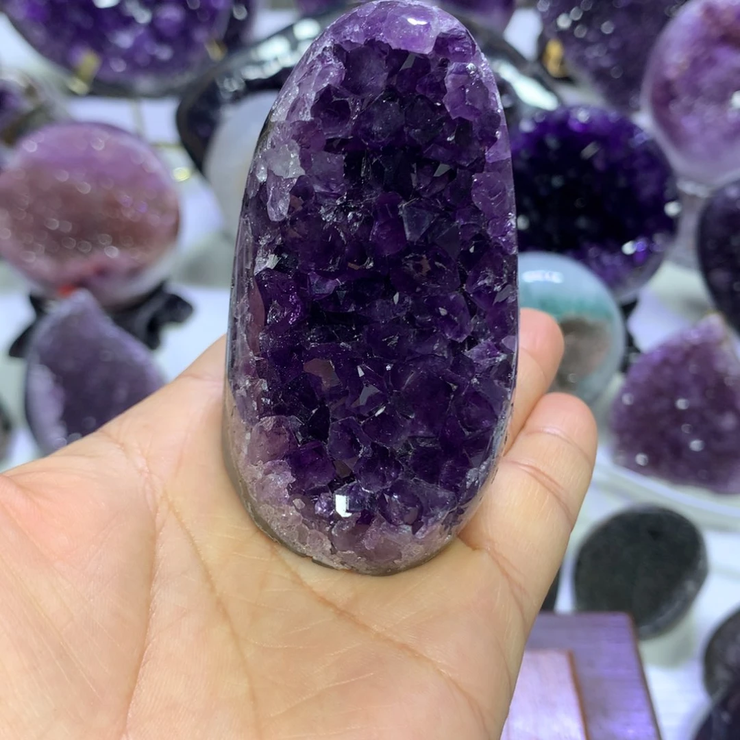 紫晶摆件未镶嵌水晶