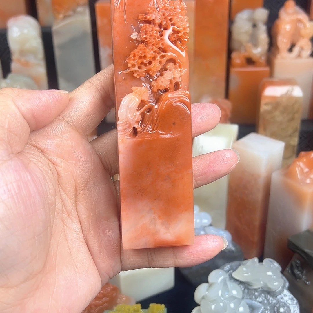 得***然寿山石寿山石寿山石精品印章