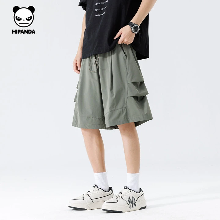 HiPanda夏季男士运动休闲凉感伞兵短裤2025新款机能风薄款工装裤
