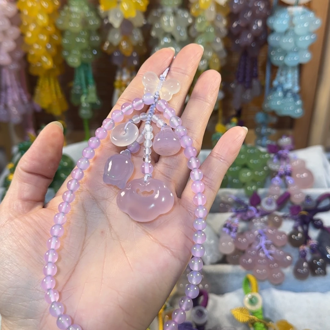 未镶嵌手机挂件手腕款玛瑙/玉髓