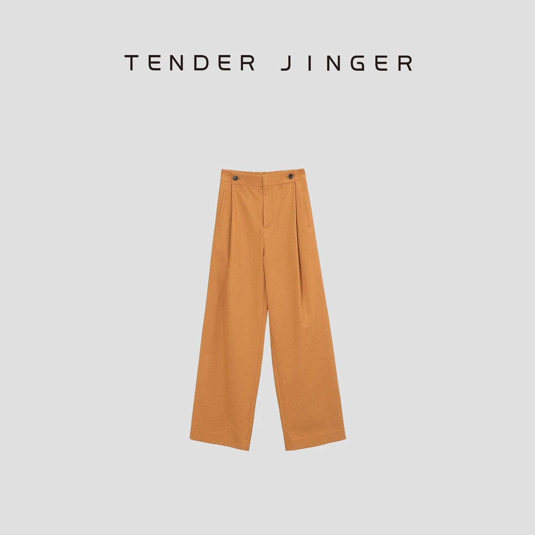 Tender Jinger【专柜】特级中控纱工装阔腿休闲裤T43SAI77629