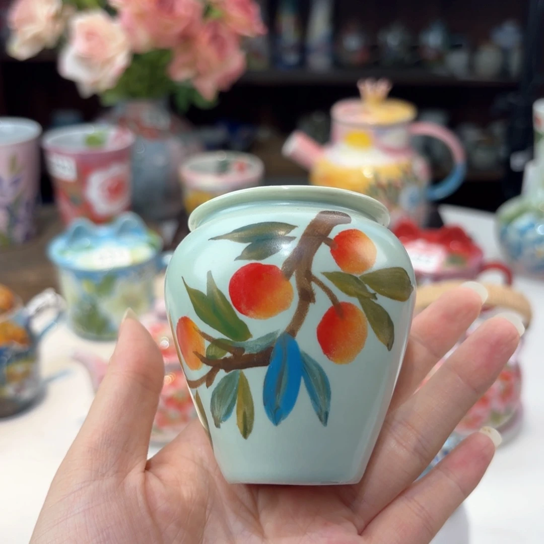 景德镇手绘高温釉下彩陶瓷茶具