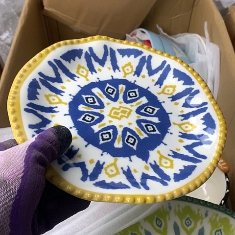 盘陶瓷制品满25拼单发货默认微瑕