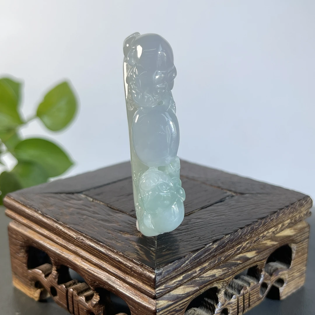 JXA02-104 天然缅甸A货翡翠  翡翠手牌