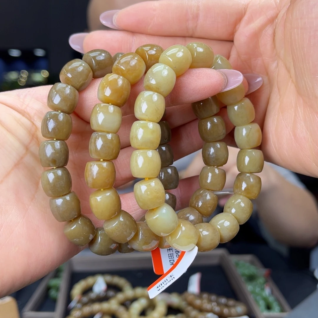 未镶嵌手链和田玉天然新疆且末金山糖12多样性发货拍一发一