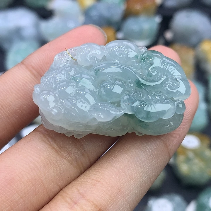 颈饰未镶嵌翡翠天然缅甸翡翠