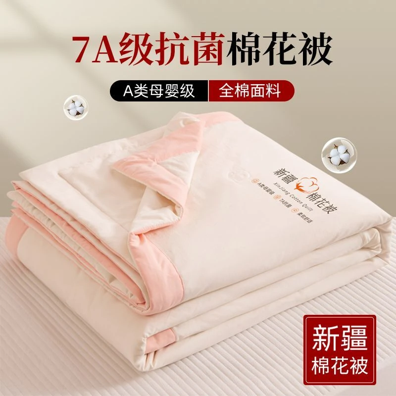 新疆包邮新疆棉花被棉空调被棉花夏凉被被子宿舍单双人被芯可机洗