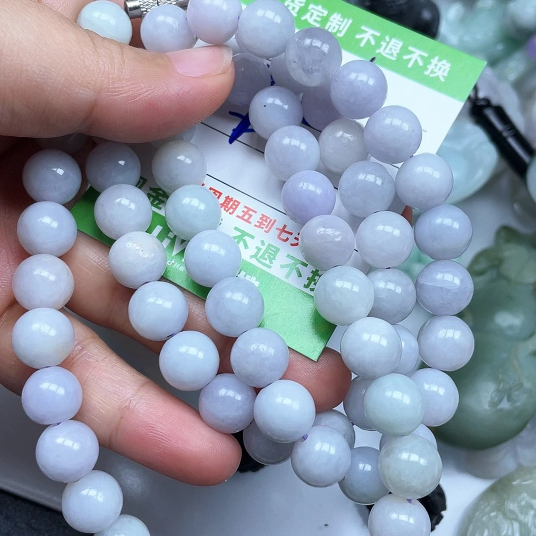 翡翠未镶嵌颈饰小*清