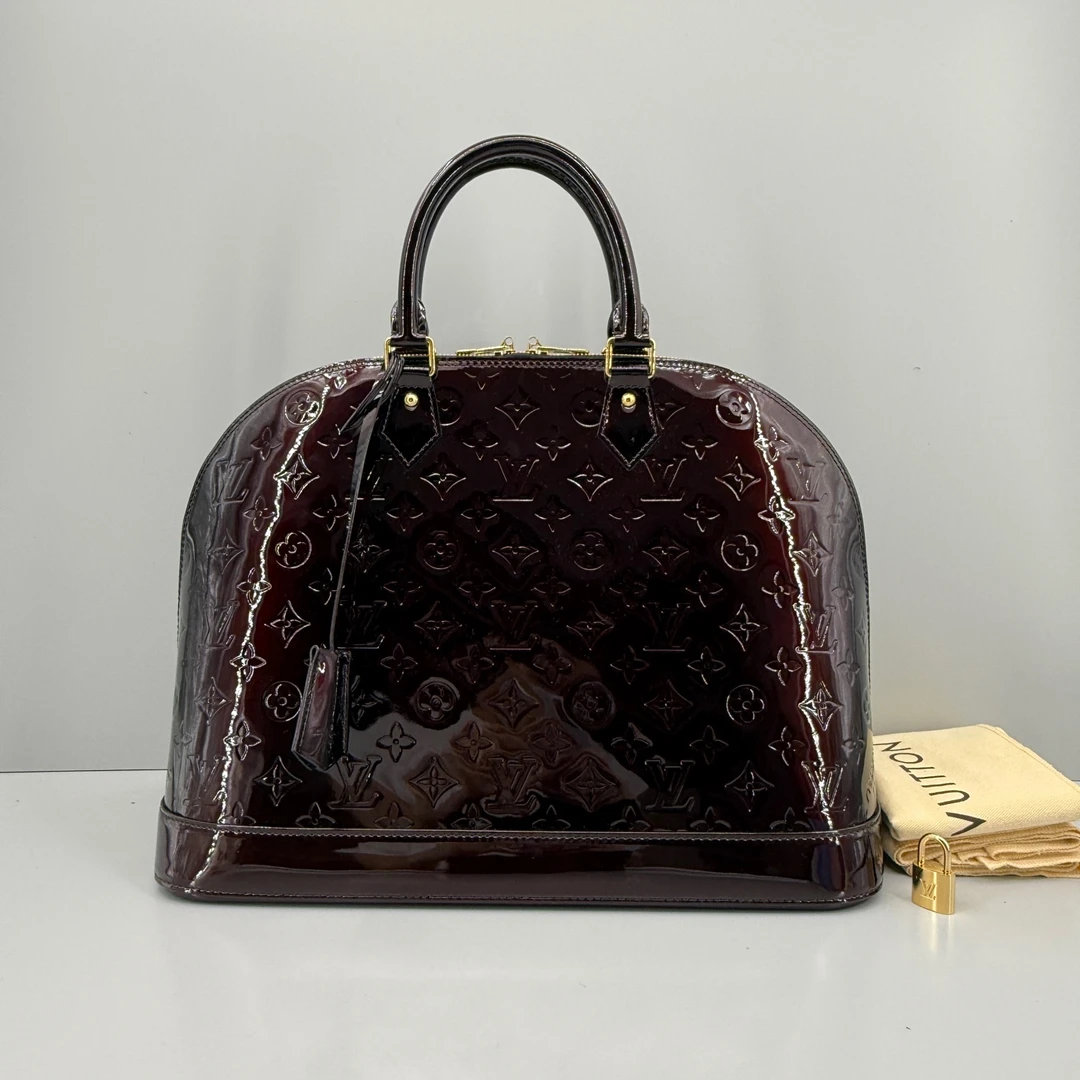99新 LouisVuitton/路易威登 优选/Alma大号车厘子漆皮贝壳包闲置