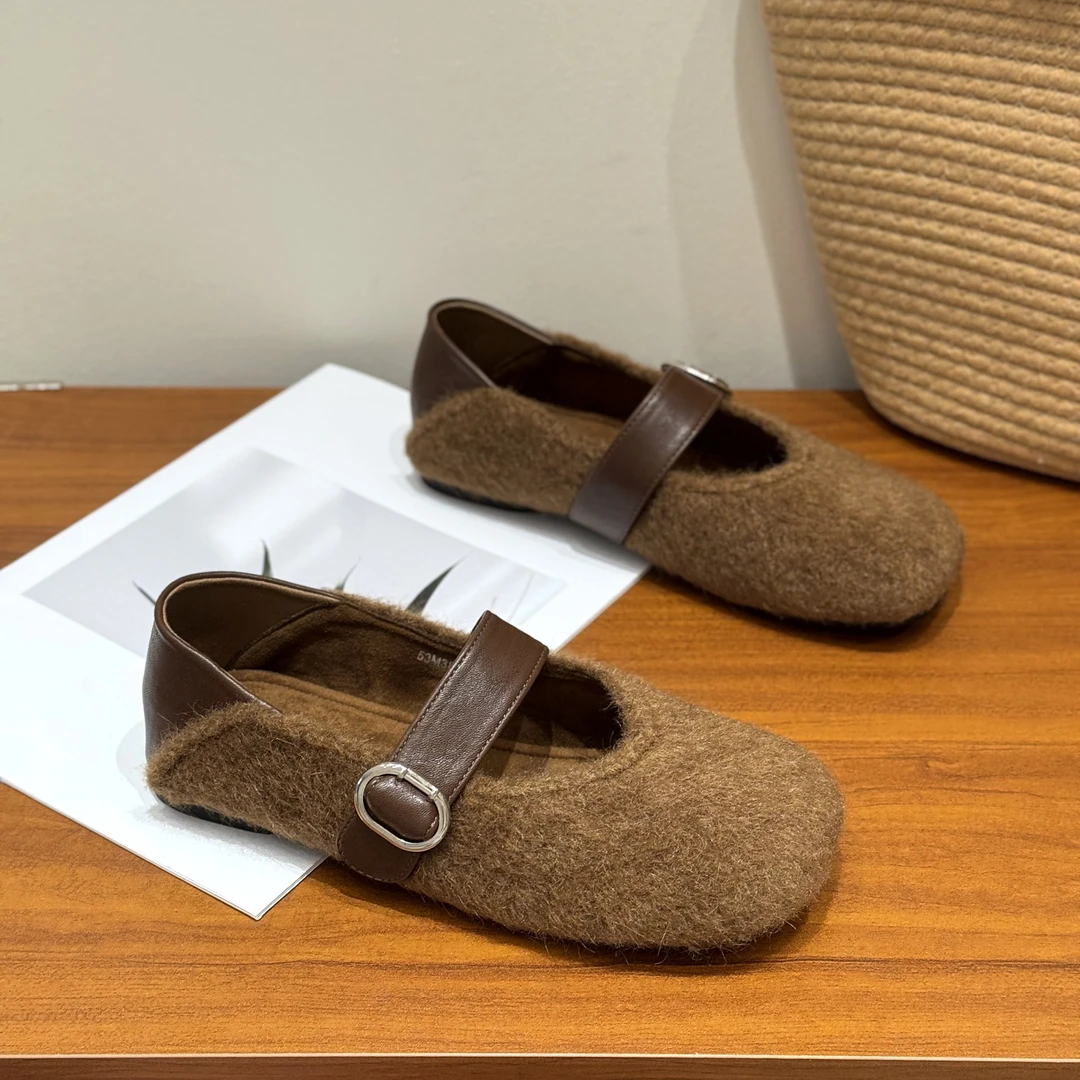 法式平底舒适两穿单鞋女2025新款秋季复古一字带复古百搭玛丽珍鞋