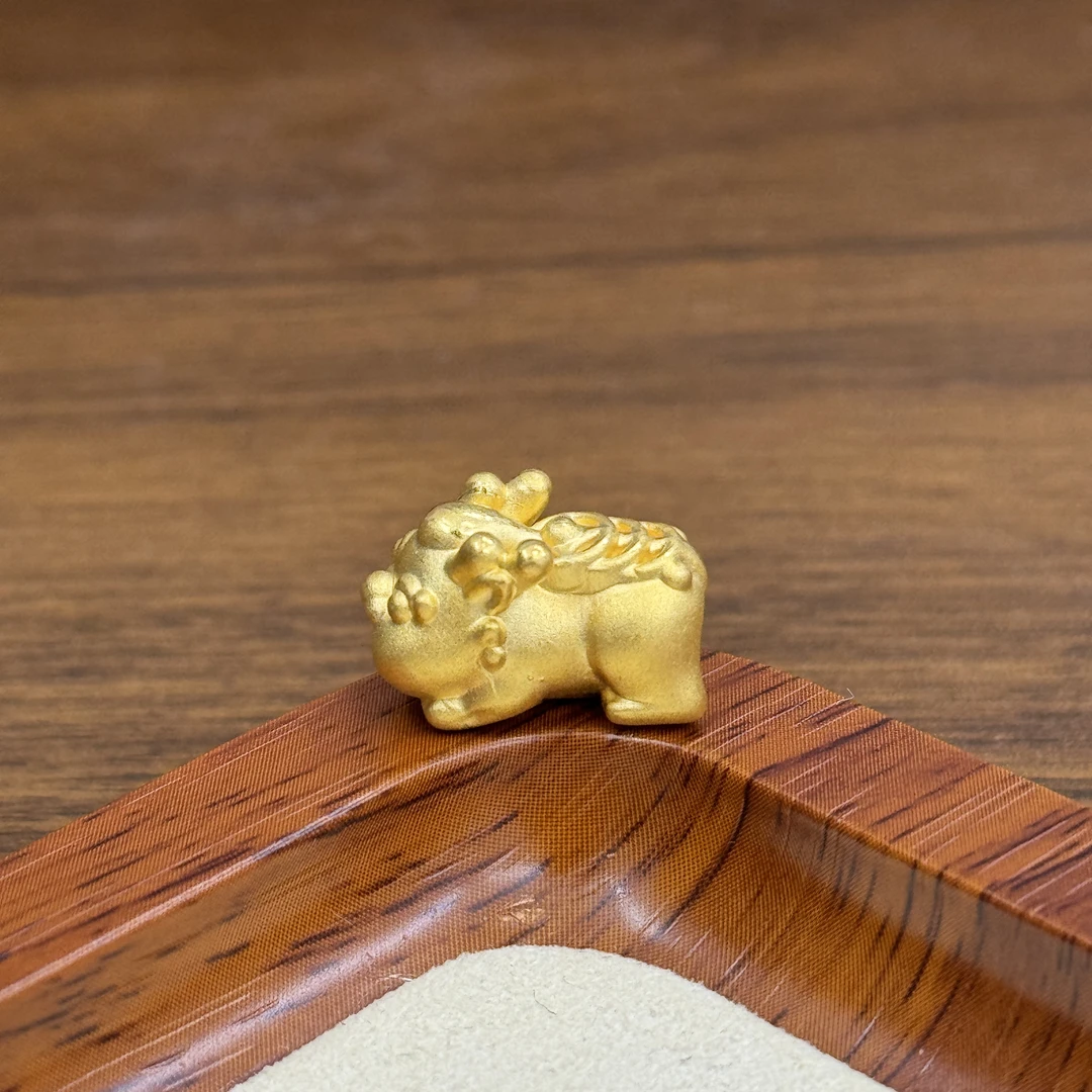 水贝黄金足金999大三铜钱貔貅宝宝DP2073