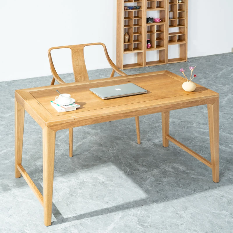 北美白橡木清风桌现代餐桌实木吃饭桌支持定制