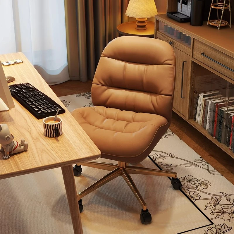家用轻奢电脑椅书桌书房学习升降小转椅卧室舒适久坐办公靠背椅子