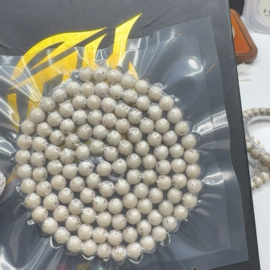 吊坠星月菩提131梵天灰背通体6圆108一物一图