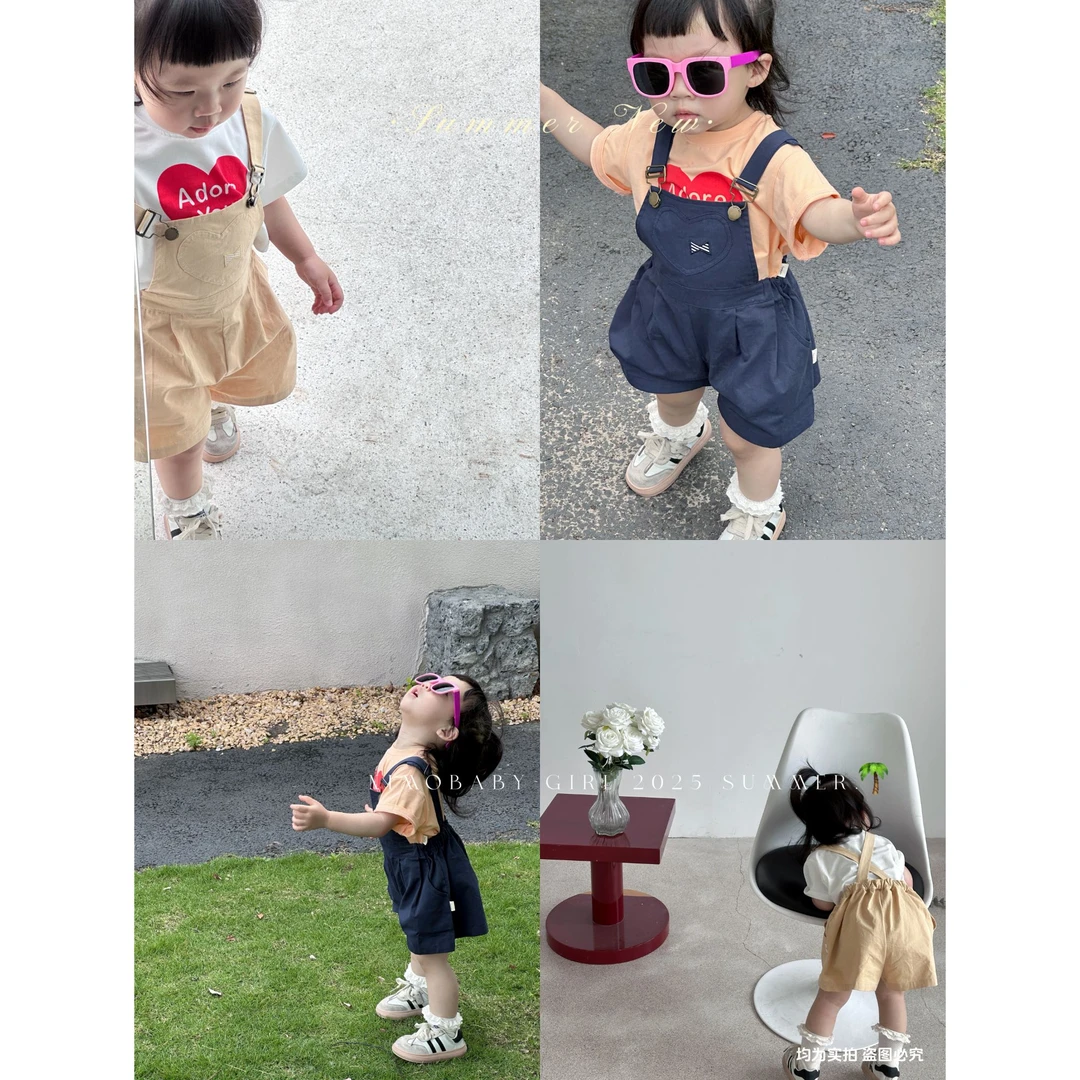 NIMO【港岛日记】韩版春季新款宝宝洋气时尚百搭吊带背带裤