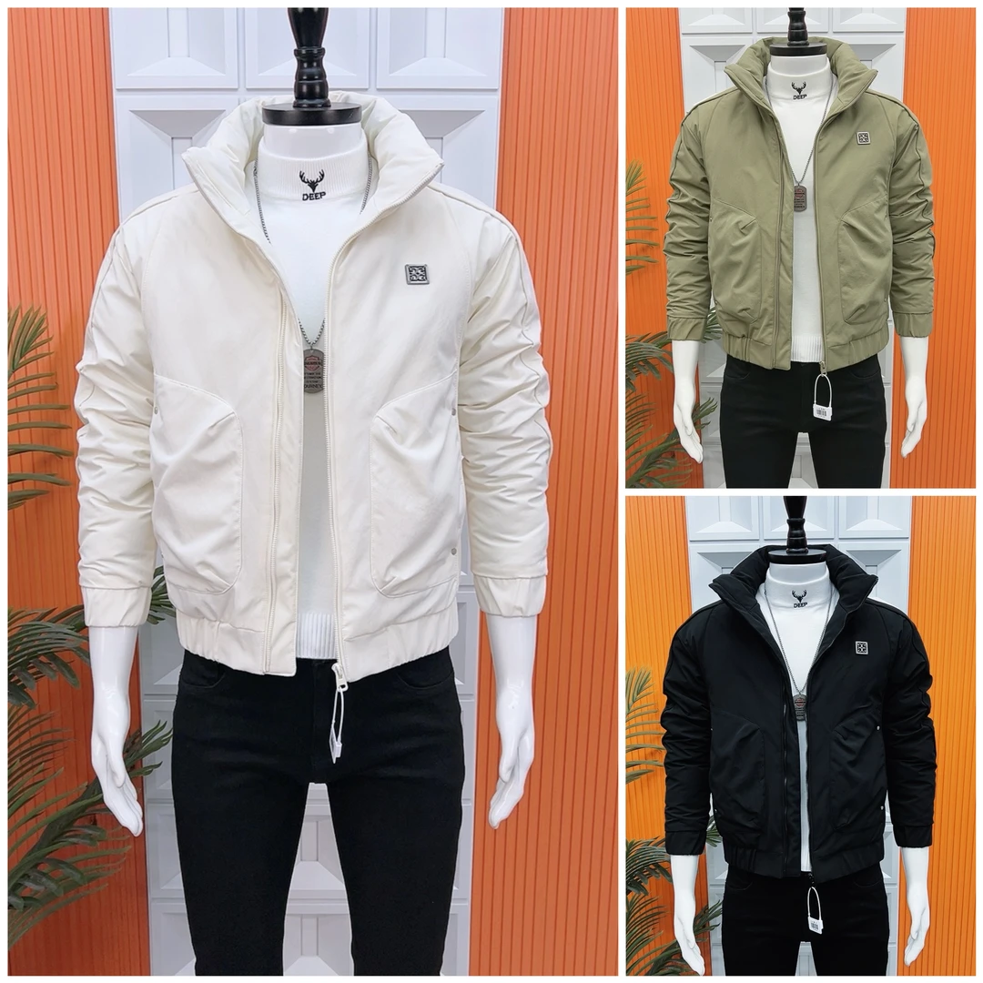 【冬季新品】潮牌痞帅时尚棉服男2025新款冬季修身立领棉衣外套0118