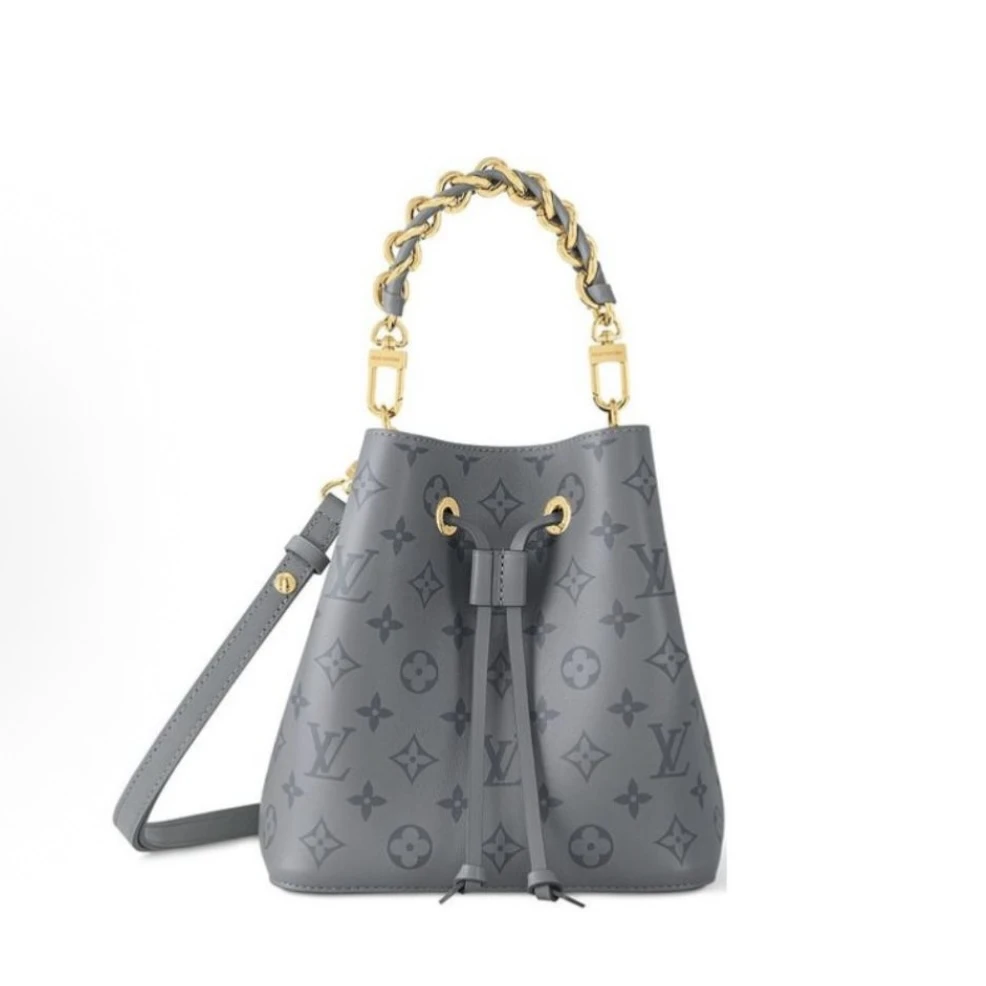 未使用 LouisVuitton/路易威登 24新款鲨鱼灰neonoe bb 水桶包