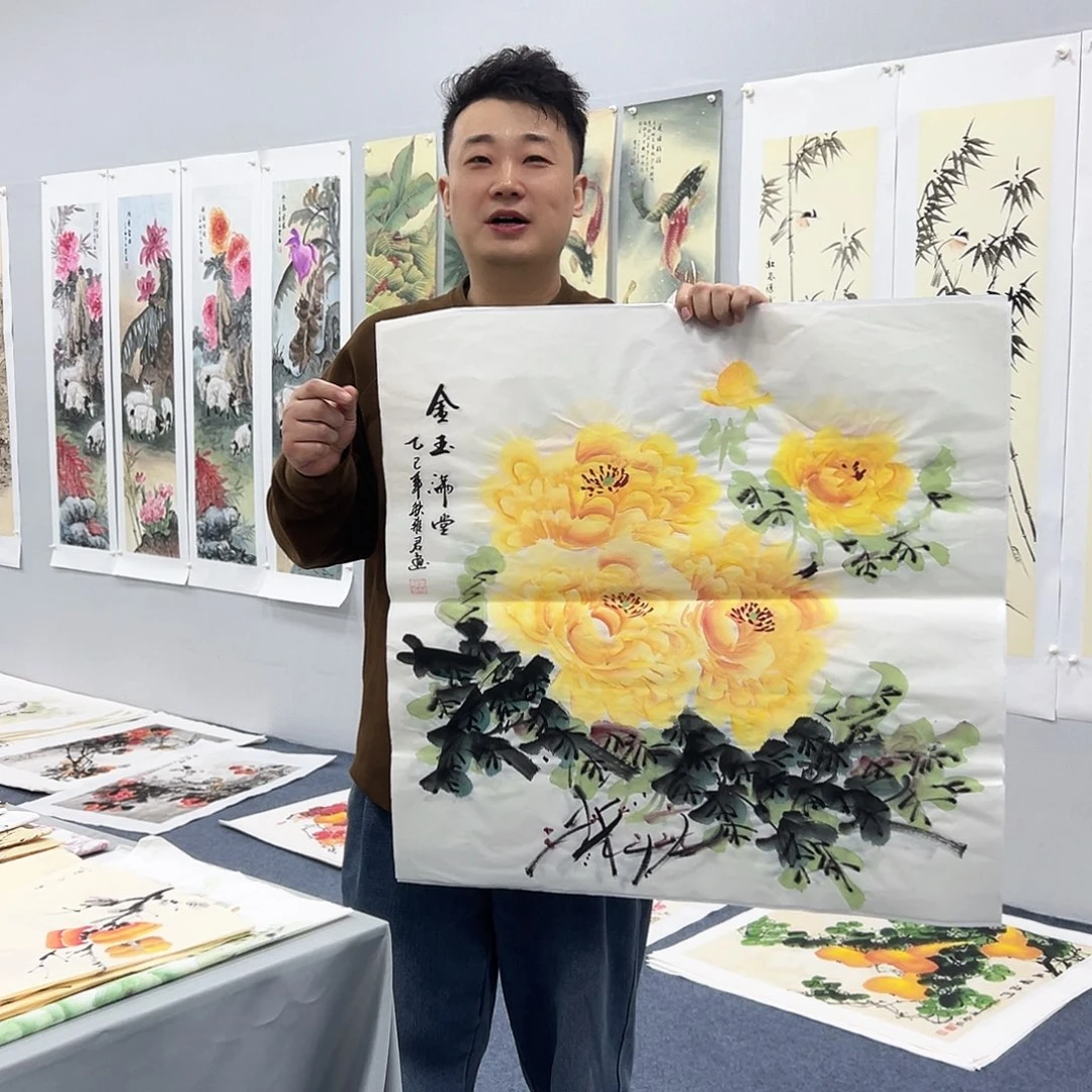 国画国画作品宣纸纯手绘