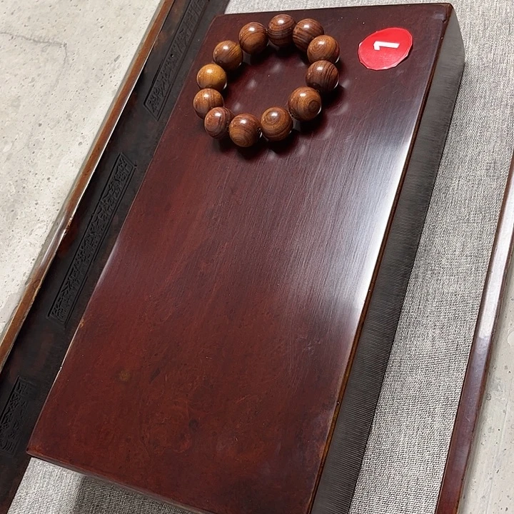 大漆金砖干泡茶台，底座32x17x5厘米