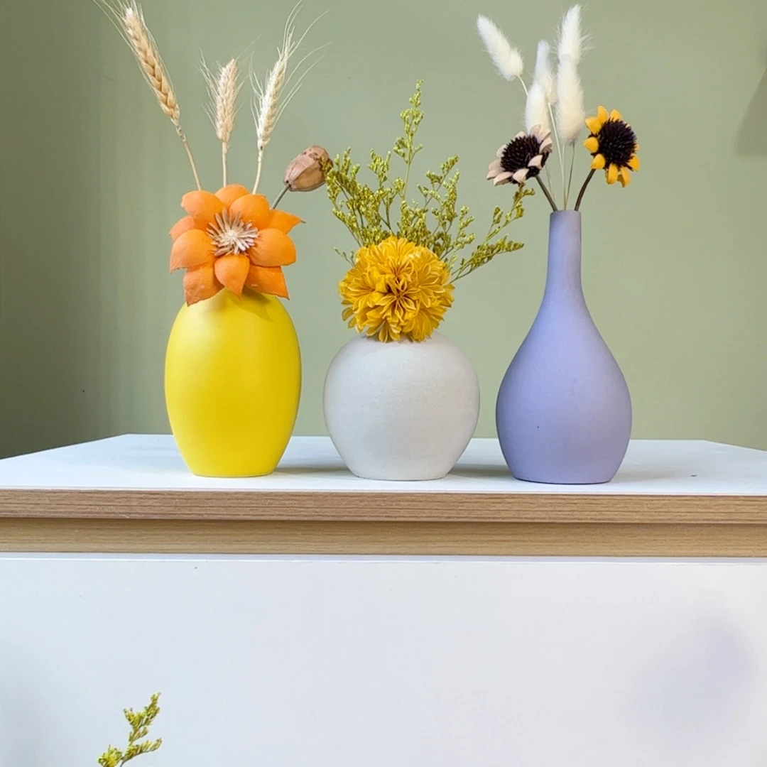 陶瓷花瓶陶瓷花瓶带花20-30厘米左右