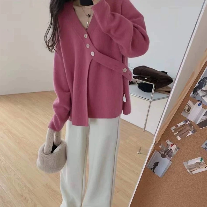 《现货》重工高档百搭慵懒毛衣女设计感针织5003