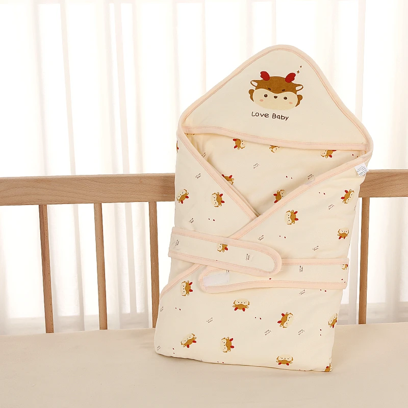 【产房必备】婴儿抱被新生儿男女宝宝外出防风夹棉包被四季襁褓