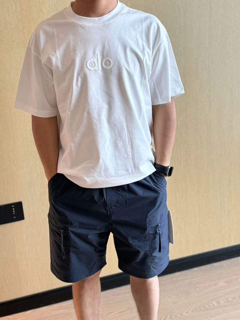 「金小姐」男款al后背字母休闲T恤～