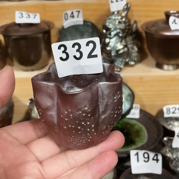 茶杯紫泥柴烧纯手工332