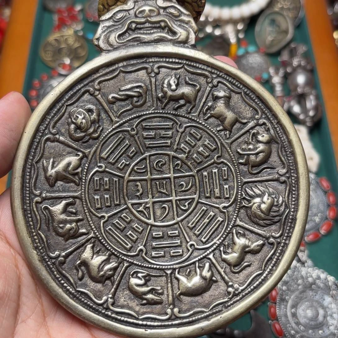 天**福铜星月菩提吊坠项链