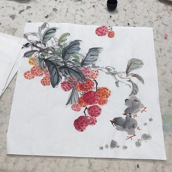 姜奇老师花鸟作品33×33