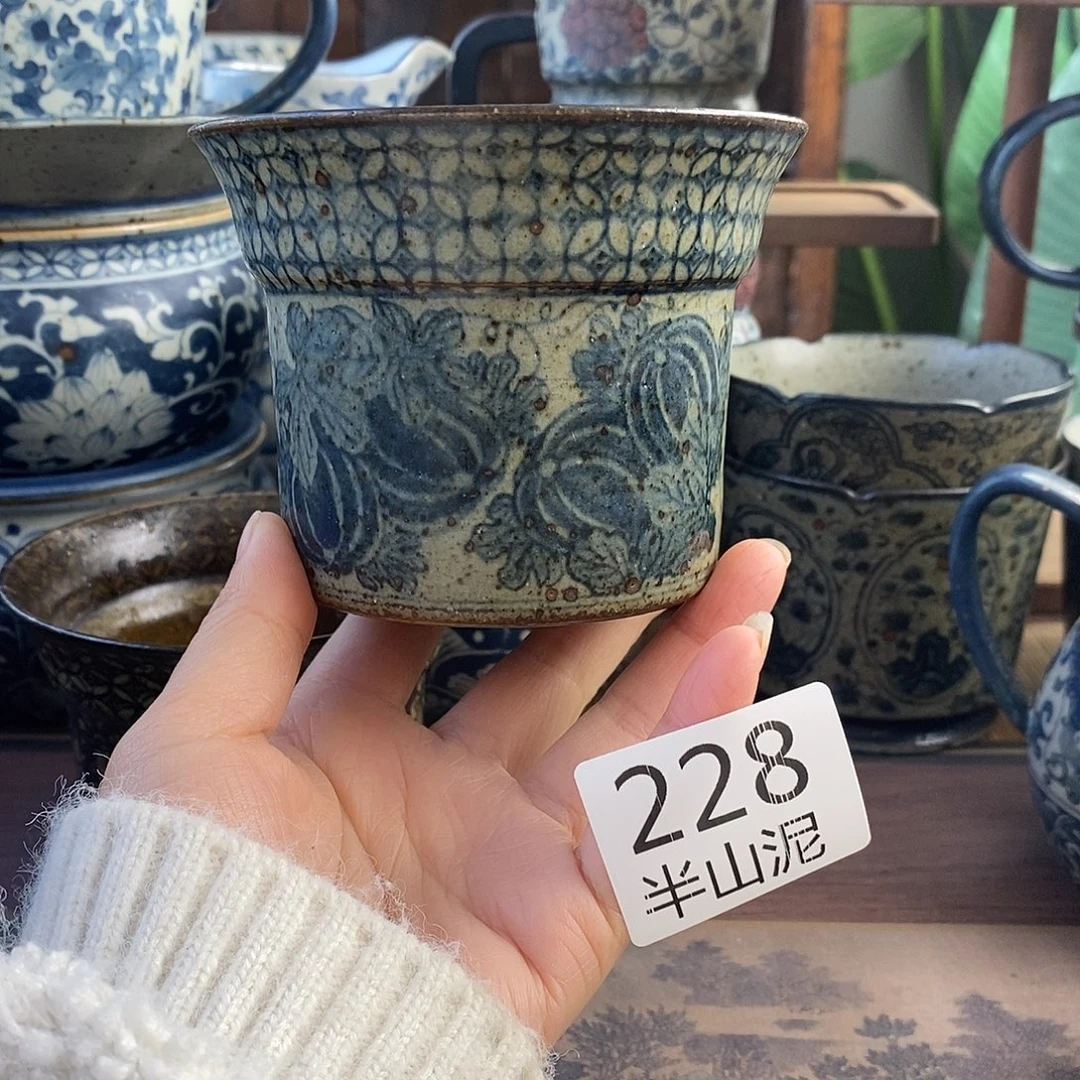 陶手工手绘青花高温陶瓷