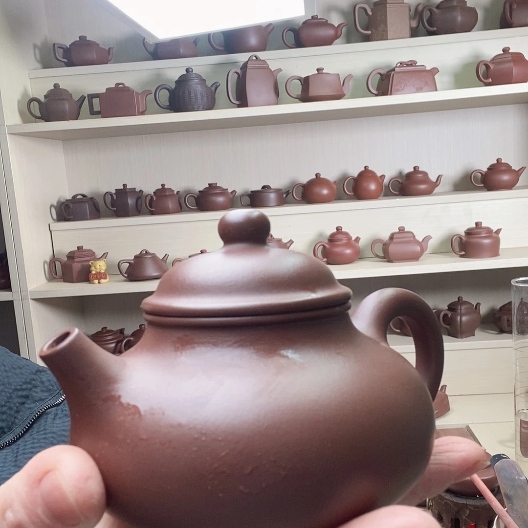 紫泥茶壶大*容天壶宝山底漕清泥