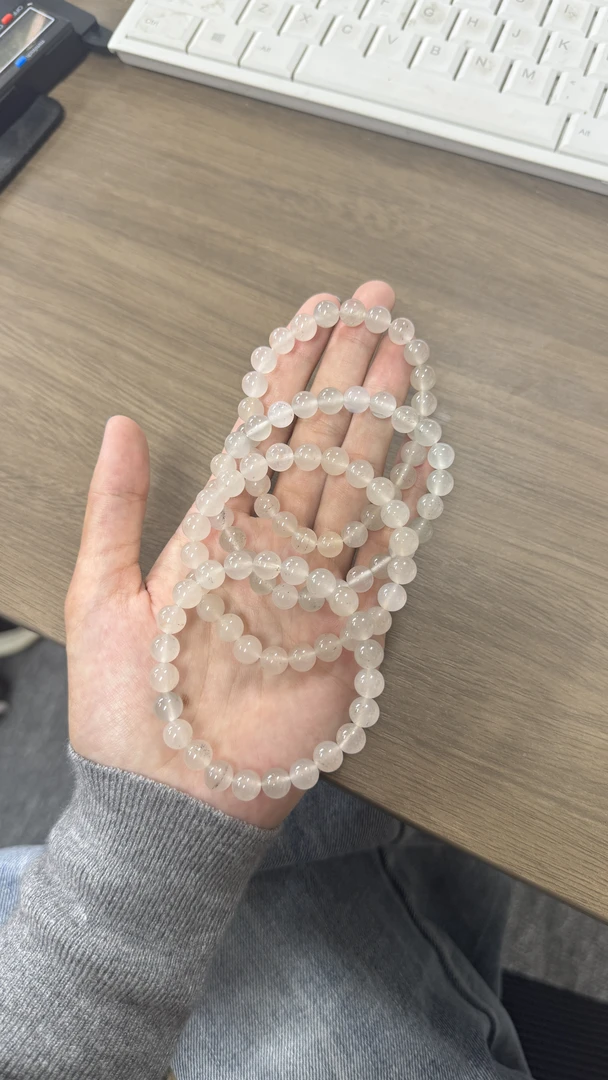 天然冰红石英质玉