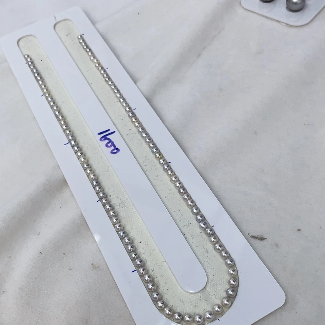 定制海水珍珠未镶嵌裸珠ak3-4mm