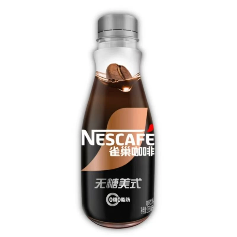 雀巢咖啡无糖美式浓咖啡饮料268ml/瓶