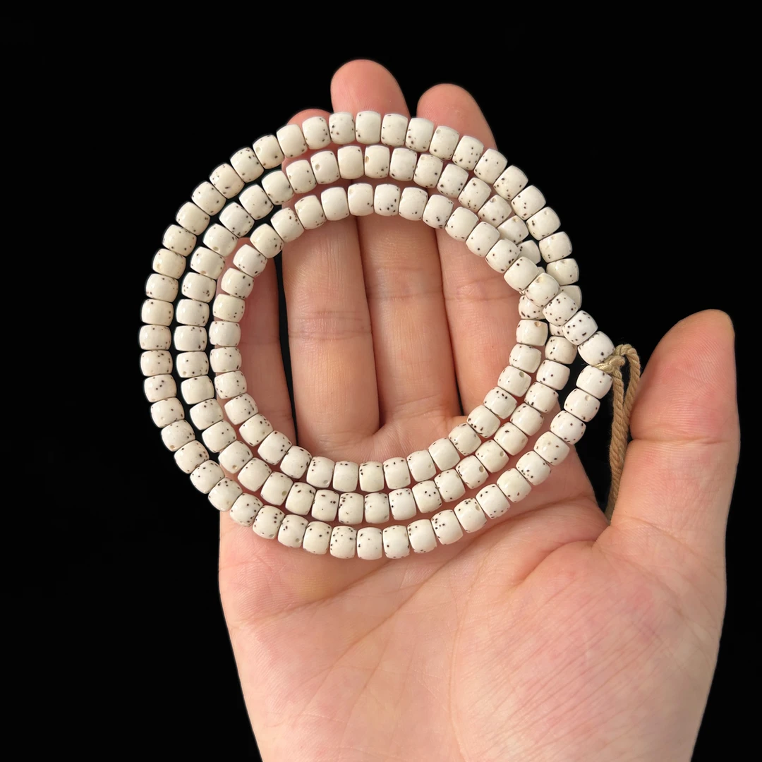 原生态星月菩提直切毕业级6x5大留白数星星小尺寸120颗手工高抛