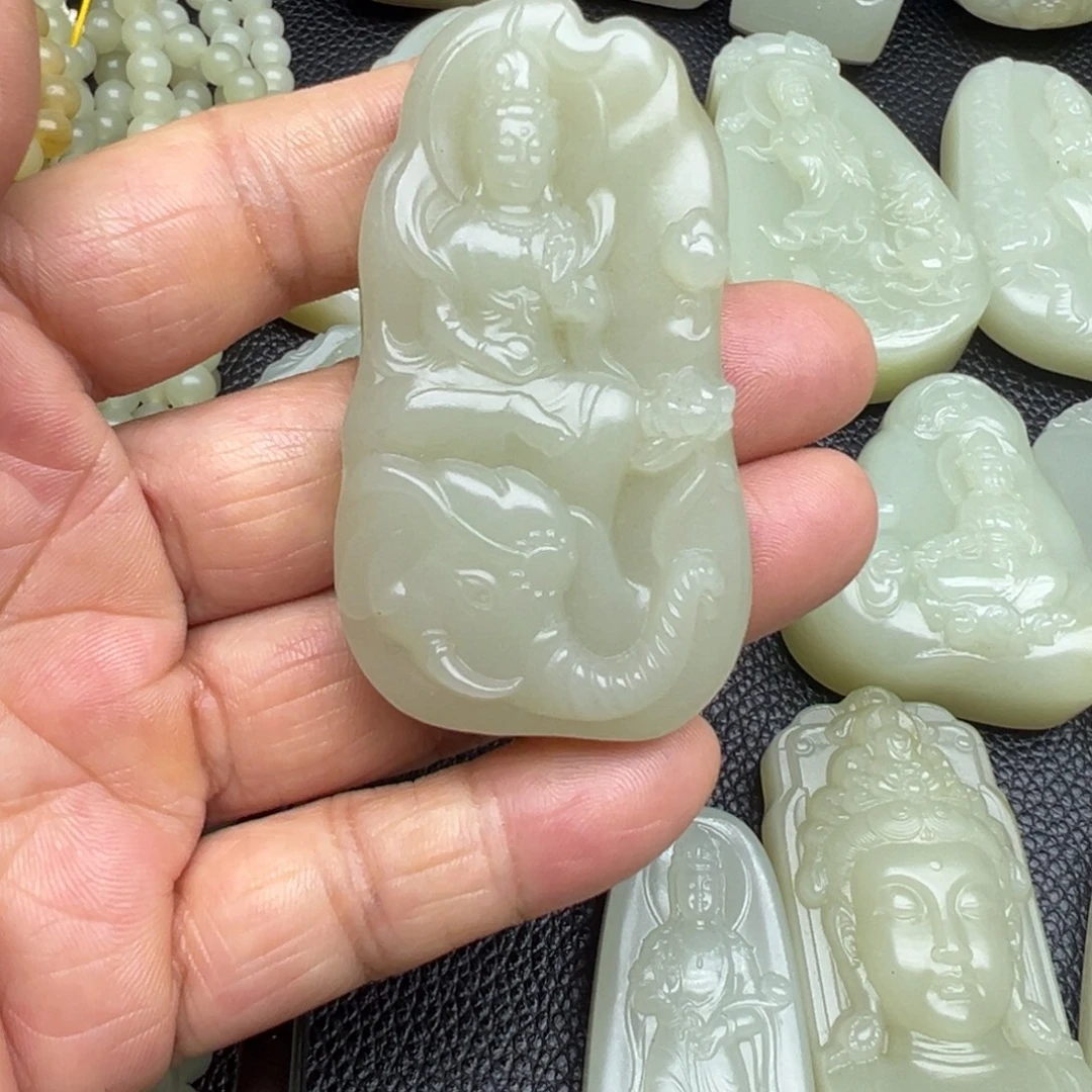 和田玉（糖玉）未镶嵌吊坠(不含链)