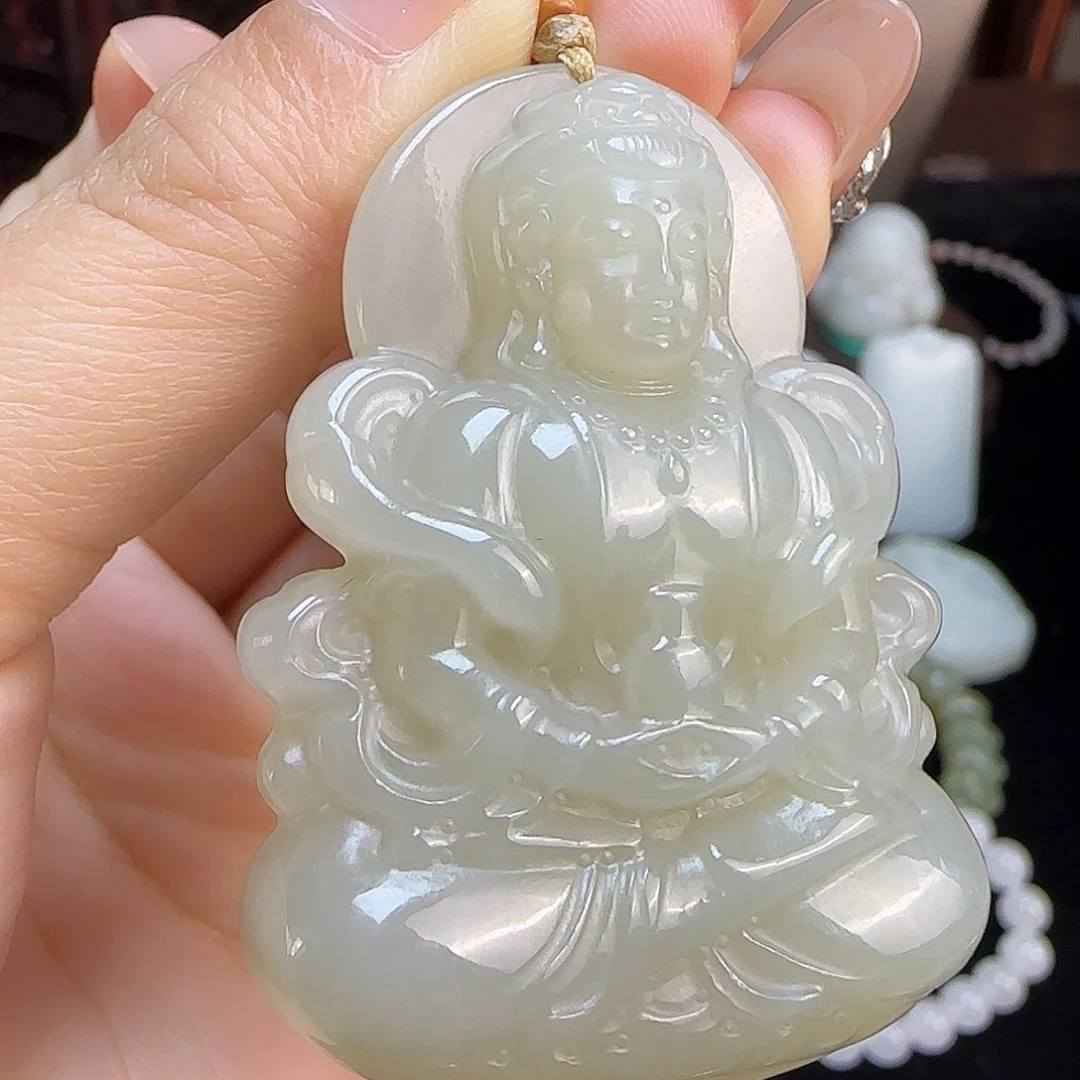 和田玉未镶嵌颈饰定制发货