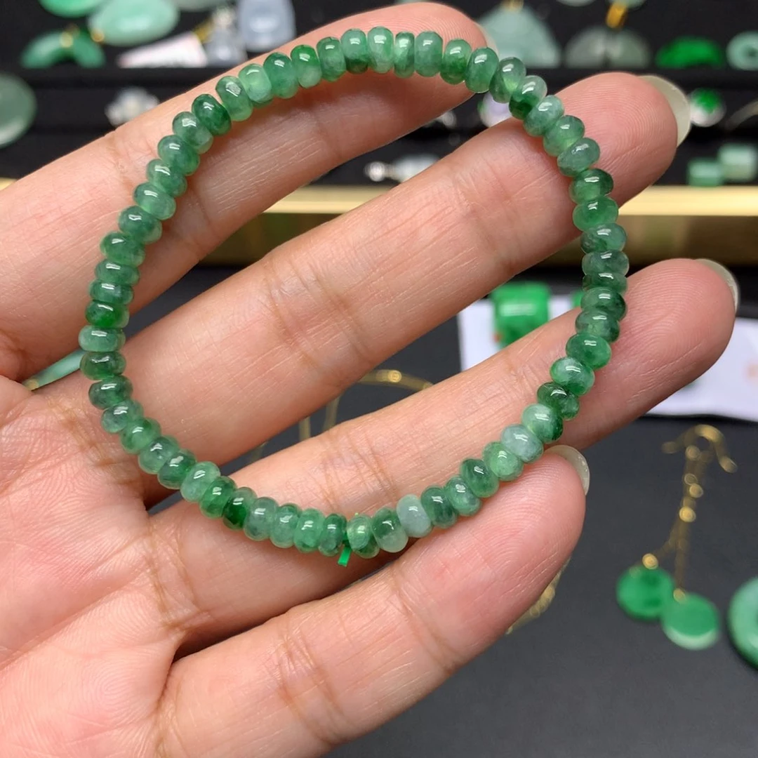 未镶嵌手串翡翠有纹裂